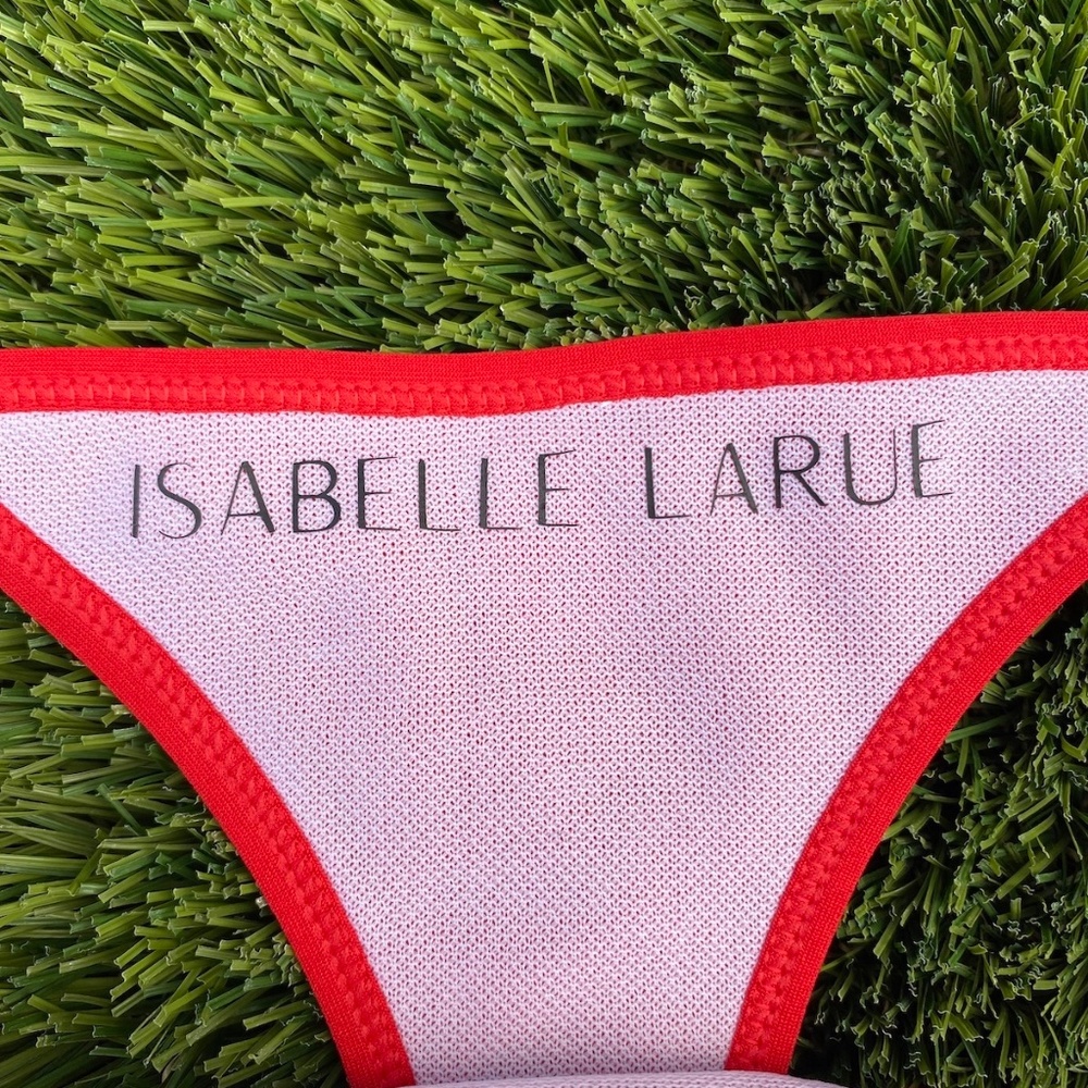 The Original Bitcoin Thong Bikini in Red - Picture 13 of 14